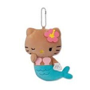 Sanrio Hello Kitty Tan Mermaid 50th Anniversary Plush Mascot Clasp